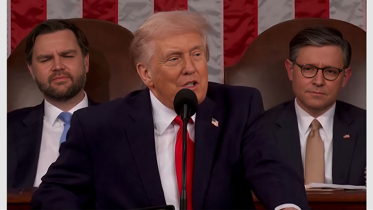 Trump ataque a Irán durante su discurso en el Congreso.