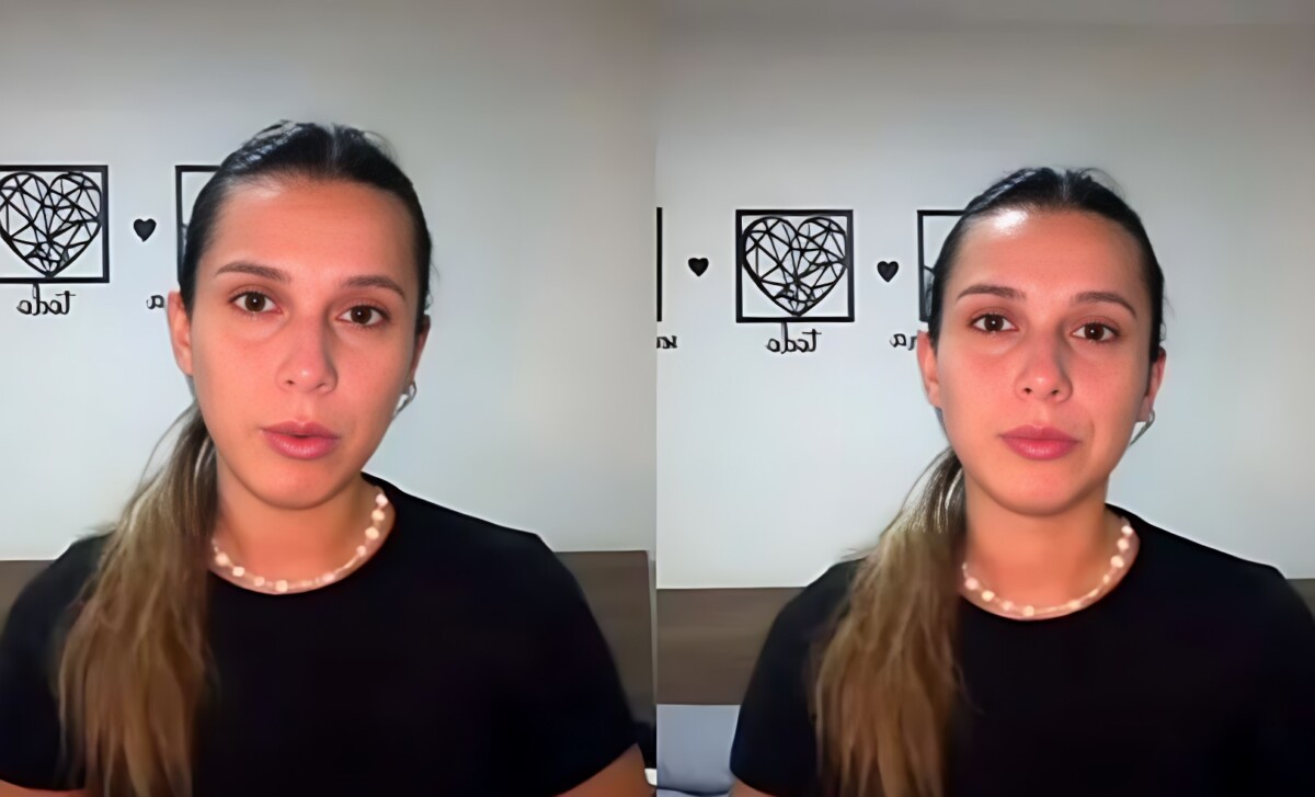 La abogada argentina detenida en Brasil, Agostina Páez, durante un video donde describe su situación judicial.