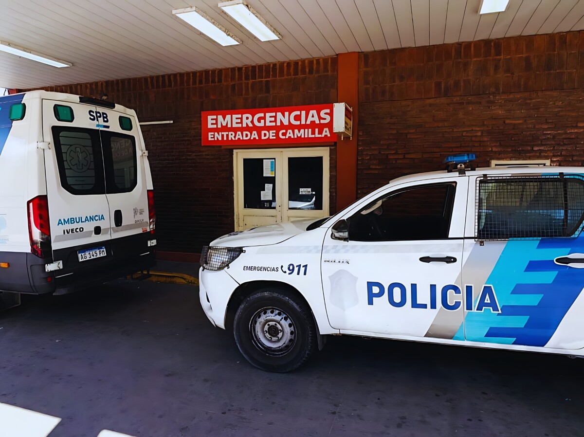 Patrullero en Hospital Bocalandro por caso de ley del revólver en San Martín