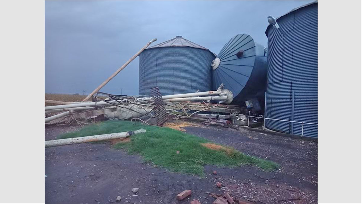 Un violento temporal azotó el sur santafesino en la madrugada del sábado