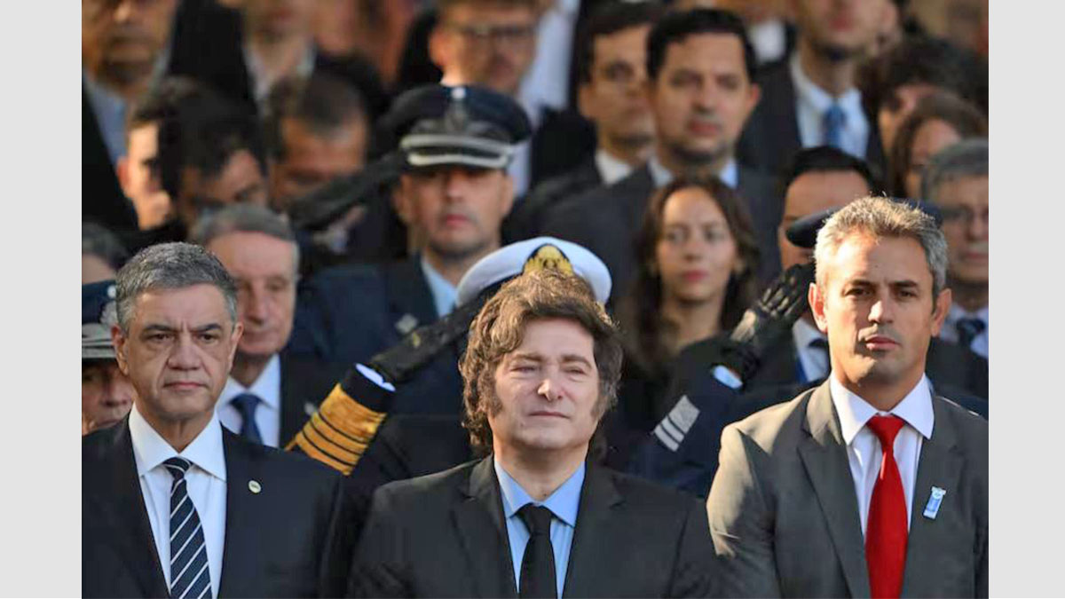 Javier Milei, acto Día del Veterano 2026, Plaza San Martín