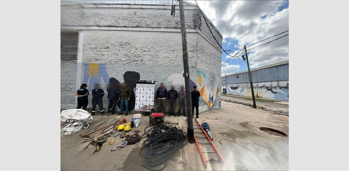 Seis falsos empleados de Telecom detenidos por robo de cables en el barrio El Libertador, Tres de Febrero.