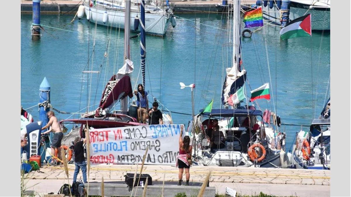 Embarcaciones de la Global Sumud Flotilla rumbo a Gaza, interceptadas por la Marina israelí en aguas internacionales a 1.200 kilómetros de la costa