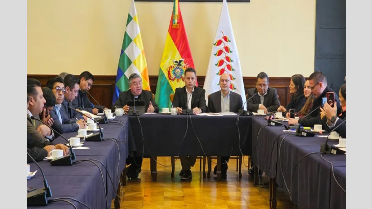 Reunión de mediación y negociaciones para el diálogo en Bolivia.