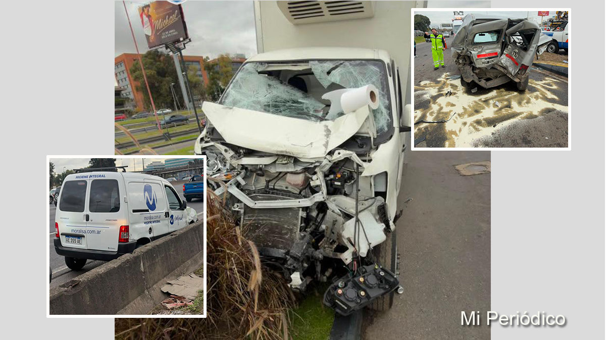 Choque fatal en la autopista Panamericana con tres vehículos involucrados y un fallecido esta tarde.