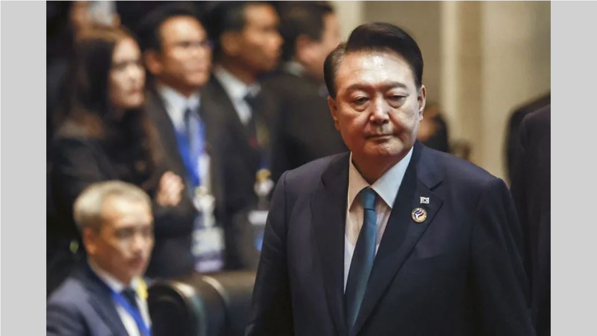 El expresidente Yoon Suk-yeol llega al tribunal que dictó la condena a Yoon por drones enviados a Corea del Norte