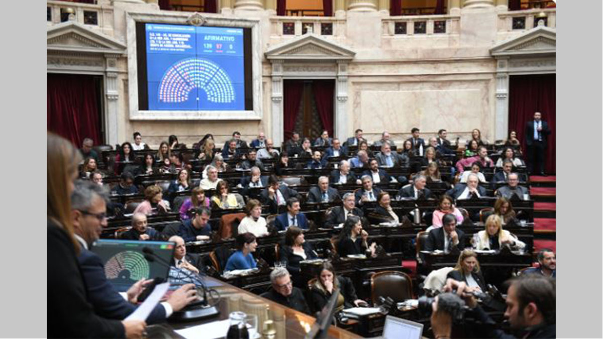 Sesión en Diputados donde se definieron los beneficiarios del Súper RIGI