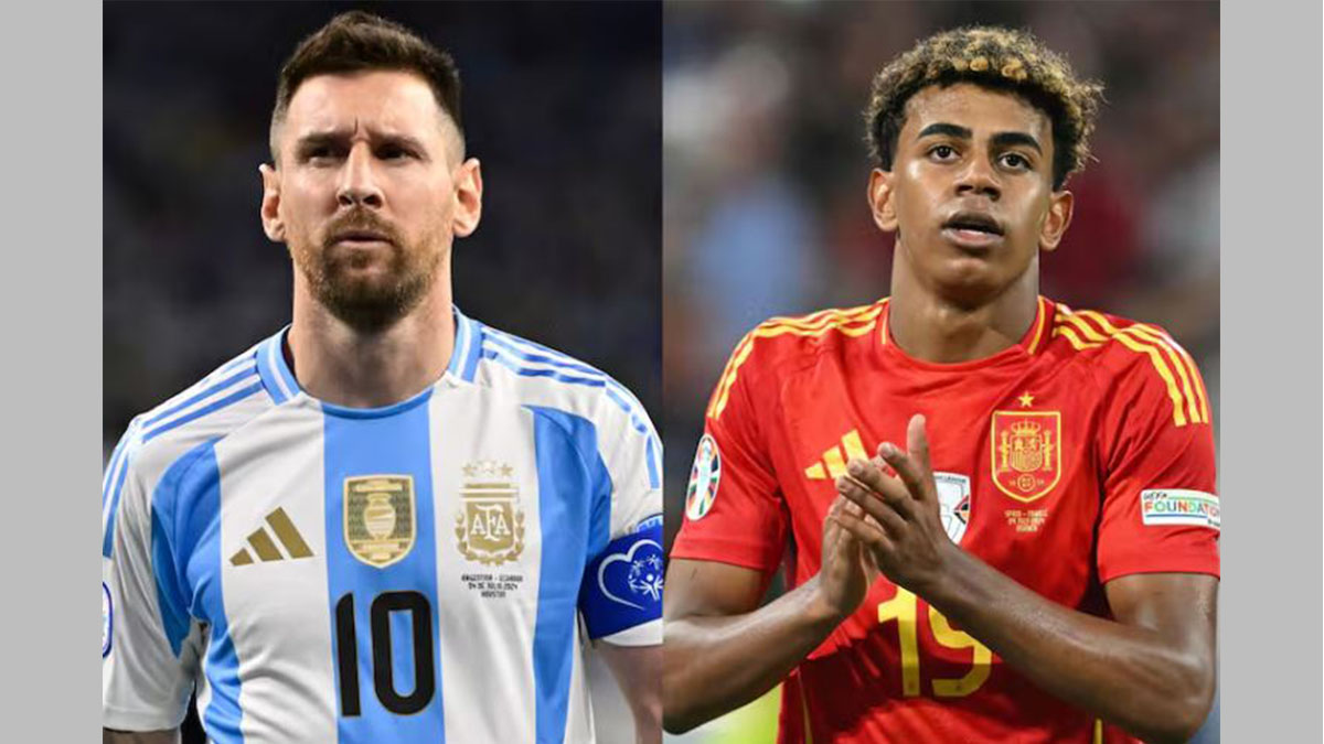 Lionel Messi y Lamine Yamal, protagonistas de la final Argentina España