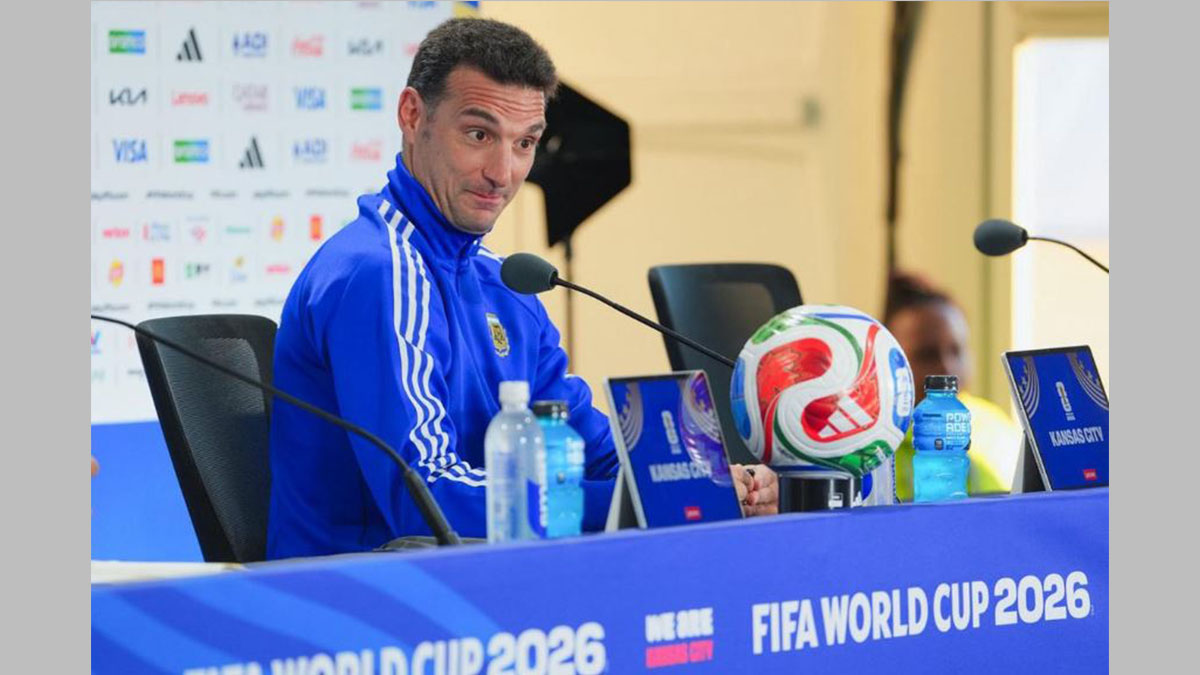 Lionel Scaloni, director técnico de la Selección Argentina, en la previa de la semifinal ante Inglaterra