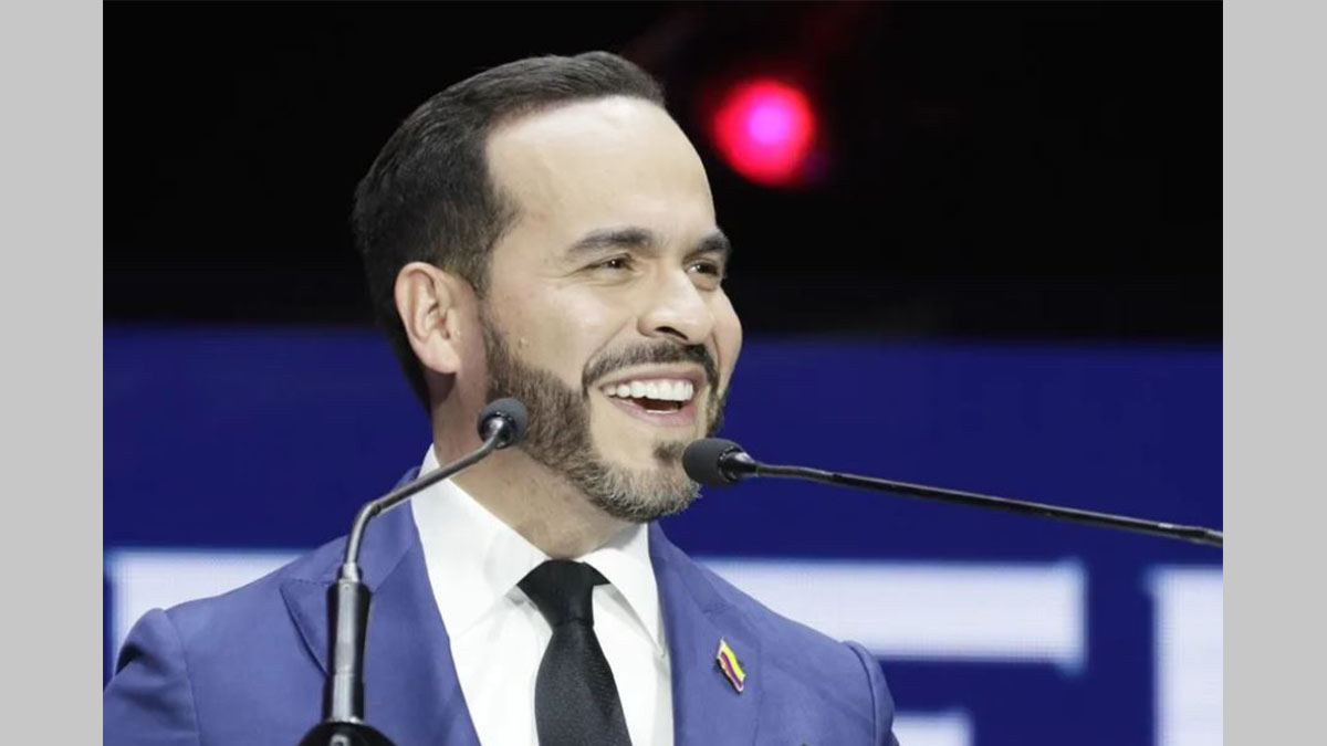Abelardo de la Espriella durante una alocución como presidente electo.