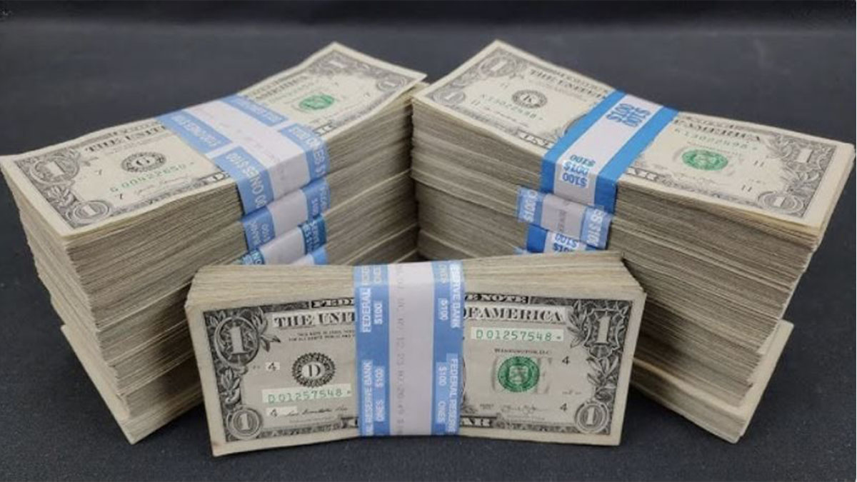 Fajos de billetes de dólares para ilustrar la implementación de la cuenta sueldo en dólares.