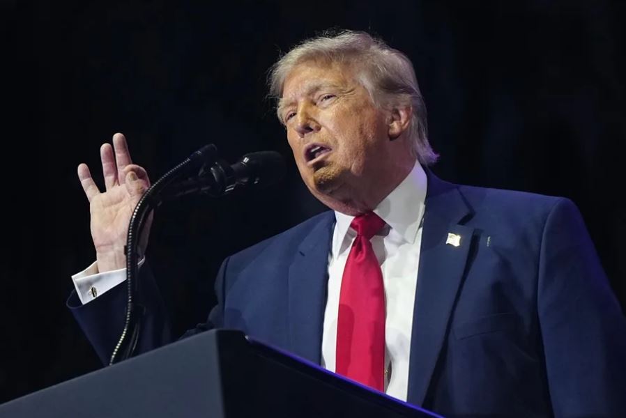 Donald Trump durante su discurso en el Monte Rushmore por el 250 aniversario de la independencia de Estados Unidos.