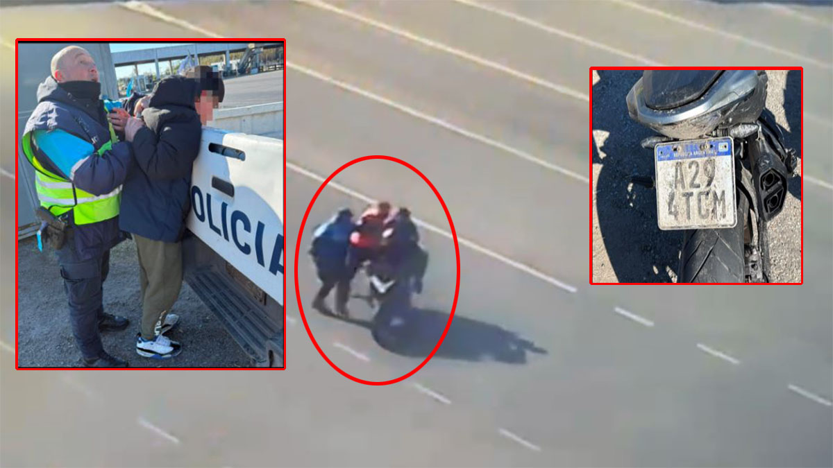 Operativo policial de la División Autopistas con menor capturado en San Martín, en el peaje de José León Suárez.
