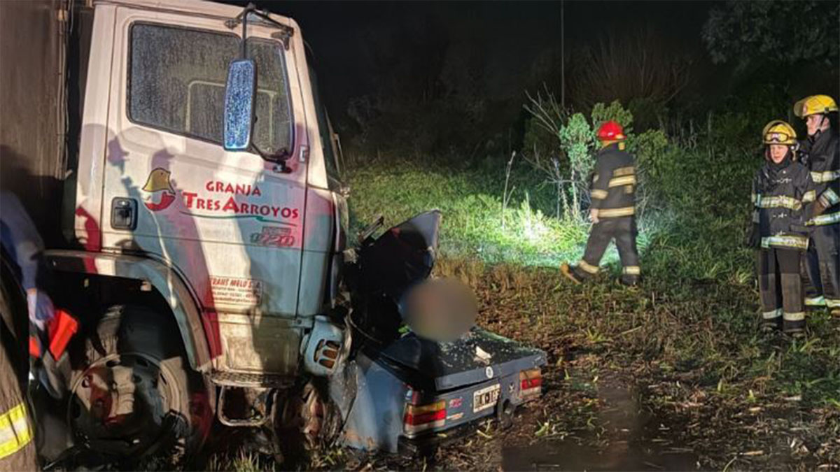 Choque en la ruta 192 entre un auto y un camión dejó siete personas muertas en Exaltación de la Cruz.
