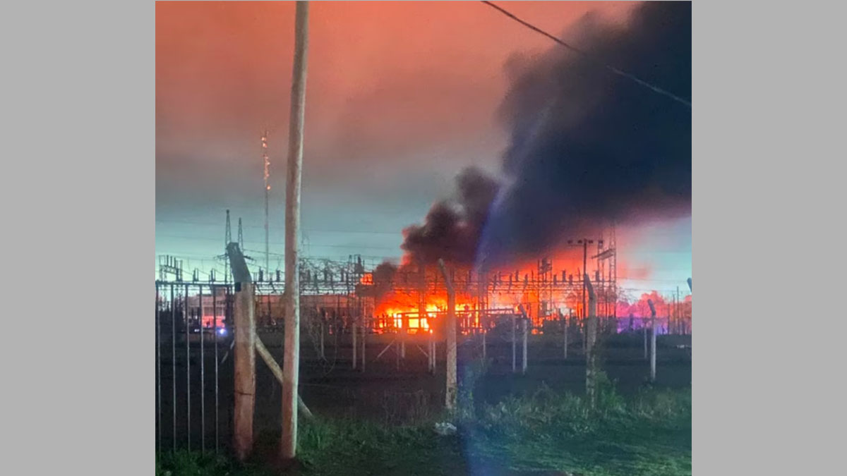 Incendio en una central eléctrica de Tolosa provoca un apagón en La Plata