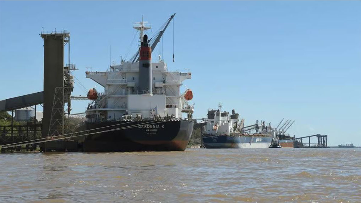 Paro de prácticos afecta a más de 140 buques en los puertos argentinos.