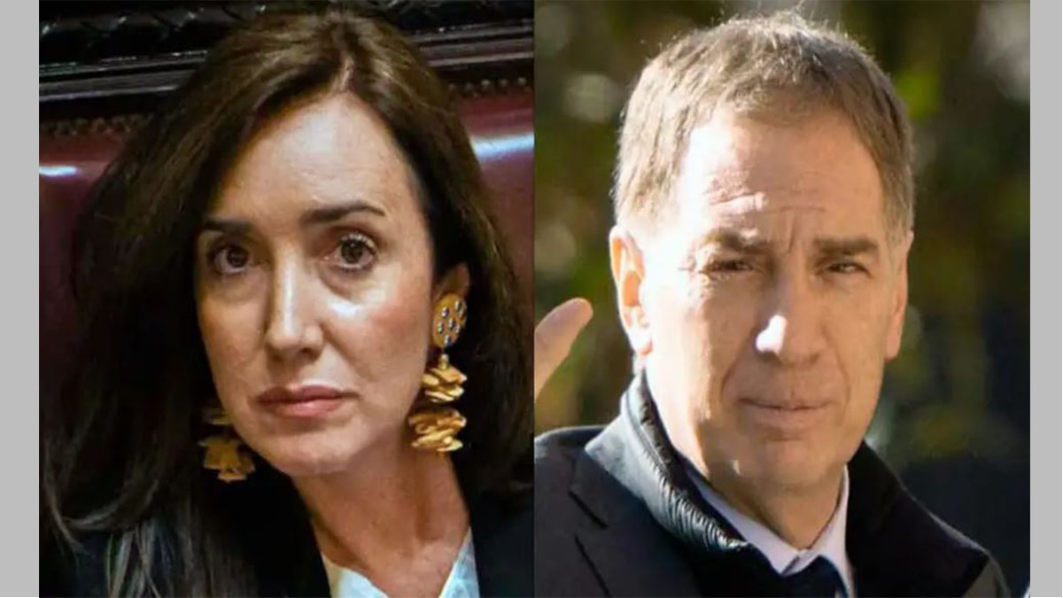 Pelea entre Milei y Villarruel: Victoria Villarruel y Diego Santilli en medio de la creciente interna del Gobierno.