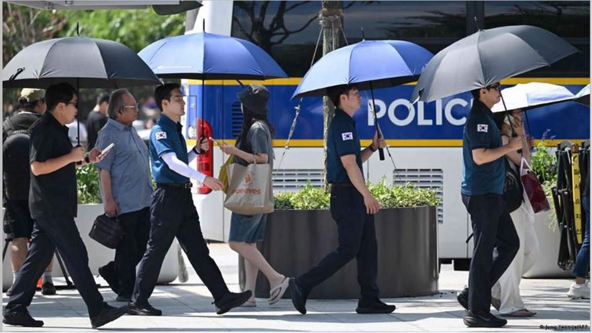 Ola de calor en Corea del Sur con temperaturas récord y alerta máxima en Seúl.