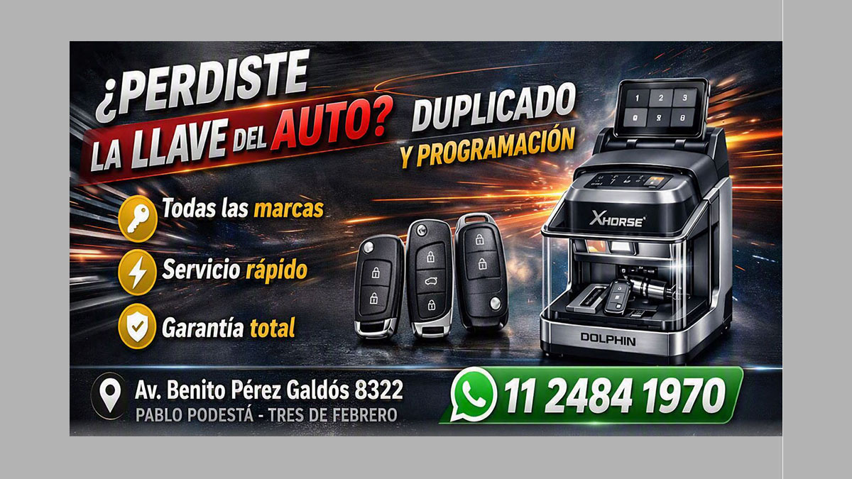 Programación de llaves con chip en Tres de Febrero