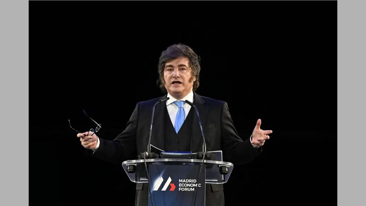 Adrián Ravier en rueda de prensa en Casa Rosada sobre el reclamo por las Malvinas