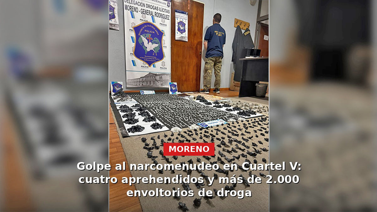 Allanamientos en Cuartel V por venta de drogas