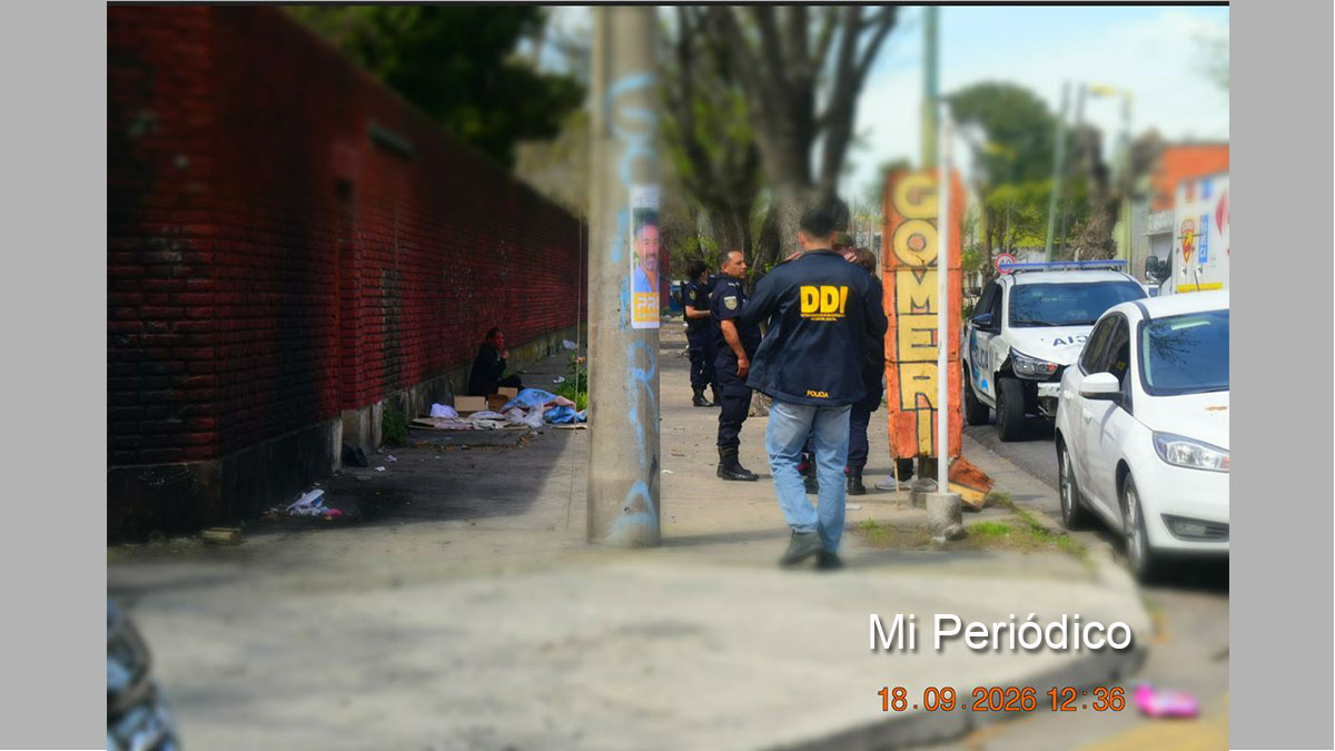 Balacera en San Martín: móvil policial a metros del edificio de Tribunales