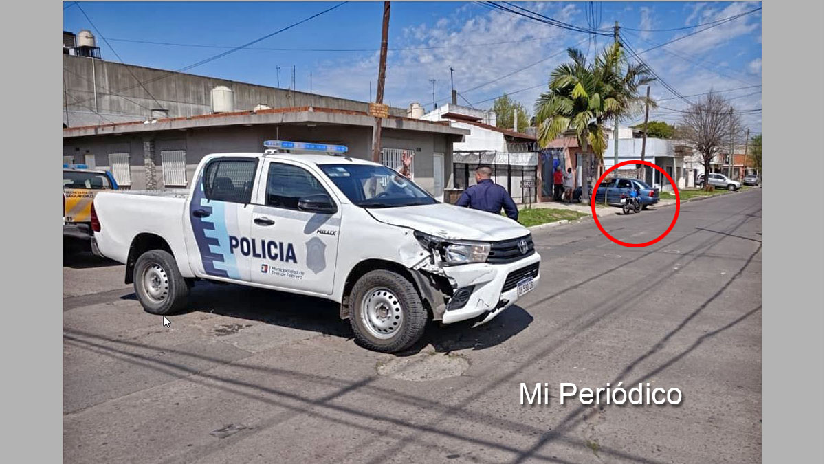 Moto abandonada del joven baleado en Pablo Podestá