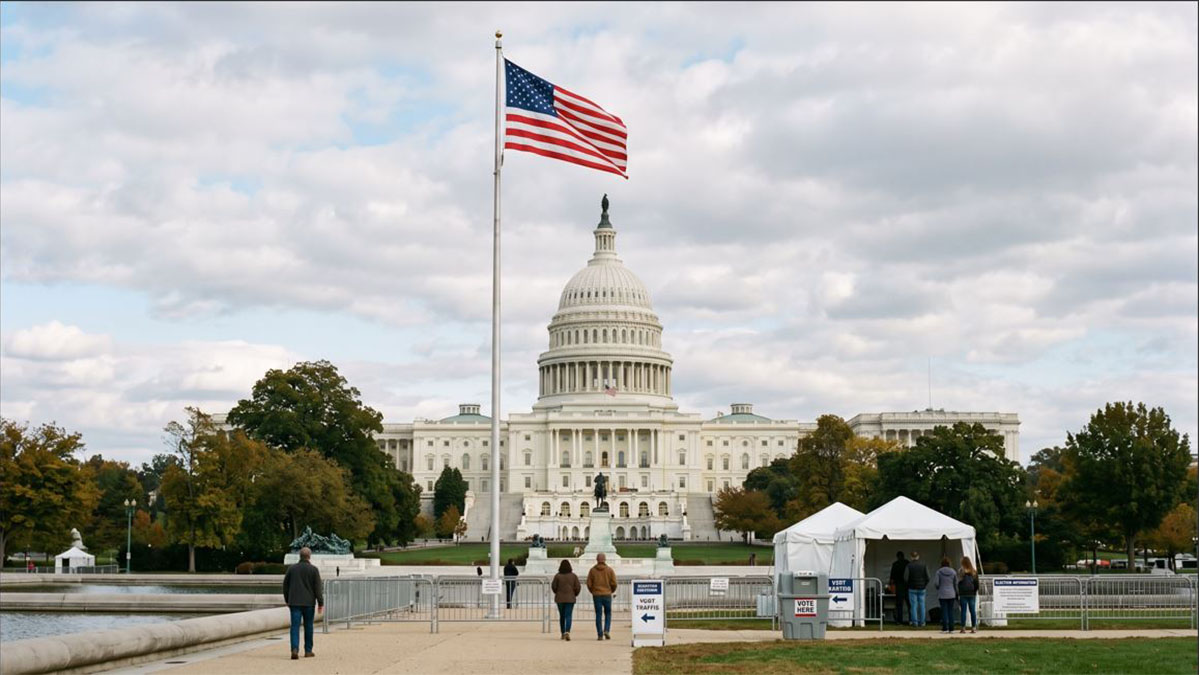 Elecciones legislativas de EE.UU. en el Capitolio de Estados Unidos