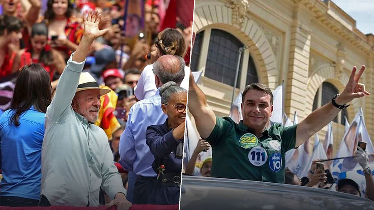 Resultados elecciones en Brasil: Lula y Flávio Bolsonaro