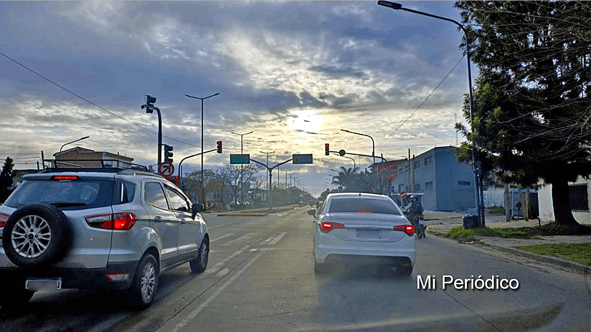 Tiempo en el AMBA sobre el Metrobus de la Ruta 8 en 11 de Septiembre