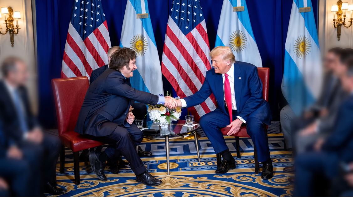 Javier Milei en Estados Unidos durante su visita oficial a Washington