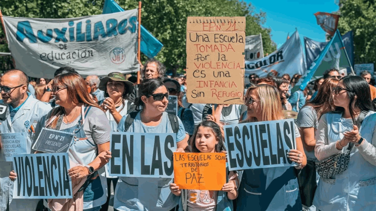 Paro docente bonaerense por violencia en las escuelas