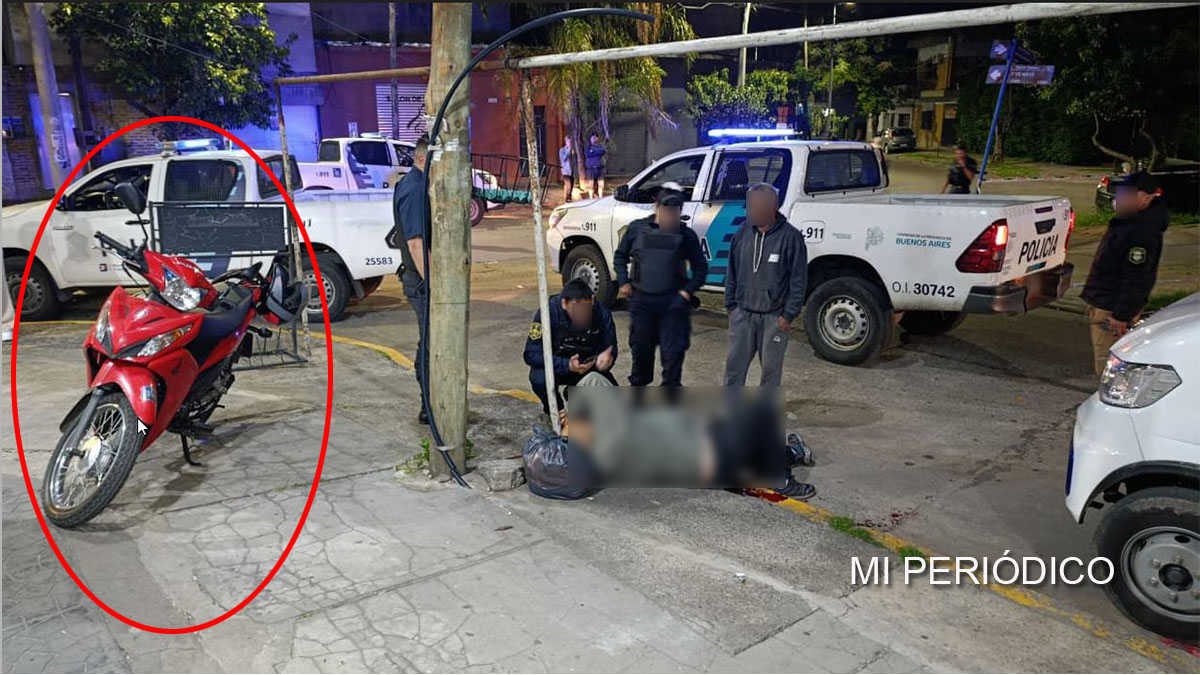 Motochorros balearon a un hombre durante un intento de robo en Loma Hermosa